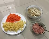Hình bước làm 2 của món Cháo nấm bào ngư