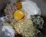 A picture of step 1 of Corn chicken meatball curry.