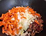 Foto del paso 4 de la receta: Wok de carne, verduras y fideos