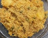 A picture of step 4 of Matar Aloo Tahari.