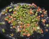 A picture of step 1 of Pork hock with in season asparagus sauce.