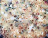 A picture of step 7 of Pea, feta and kale frittata.