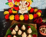 A picture of step 8 of Kesar_Kaju_Modak(Saffron Cashew Modak).