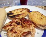 Foto del paso 5 de la receta: Cuarto trasero de pollo marinado con patatas asadas