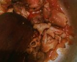 A picture of step 3 of Ugali, chicken and cabbage.