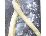 A picture of step 3 of Twisted Nutella bread.
