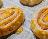 Foto del paso 7 de la receta: Hojaldres de jamón cocido y queso cheddar