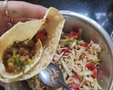 A picture of step 5 of Papad Cone Salad 😋.