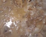 A picture of step 4 of Swiss Mushroom Onion Sirloin Burgers in a Beef Reduction.