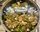 A picture of step 8 of Ленивая тушёная брокколи + цветная капуста.