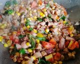 Foto langkah ke 6 dari resep Onseng Cumi Asin Tempe Jagung Tauco.