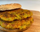 A picture of step 5 of Zucchini and Carrot Burgers.
