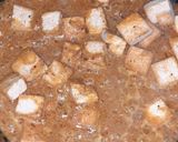 A picture of step 5 of Tofu kadhai masala.