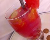 A picture of step 1 of Watermelon mocktail.