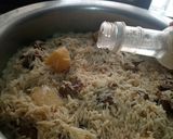 A picture of step 11 of Beef pulao with methi ark -e- gulaab😋.