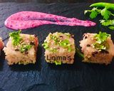A picture of step 1 of Beetroot Dhokla.