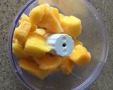 A picture of step 1 of Mango mint Sorbet.