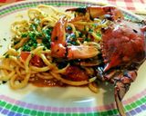 Foto del passaggio 1 della ricetta Pasta con i granchi