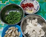 Foto langkah ke 1 dari resep Oseng tahu tempe kacang panjang *7.