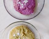 Foto langkah ke 4 dari resep Green Tea Taro Sourdough Bread.