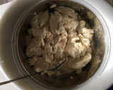 A picture of step 12 of Okpa with pap.