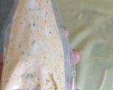 Une image de l'étape 1 de Cannelloni frit ricotta saumon satay ciboulette.