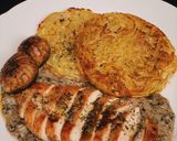 Foto langkah ke 11 dari resep Rosti with chicken truffle mushroom sauce.