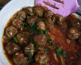 Foto langkah ke 5 dari resep Bola bola daging saus barbeque.