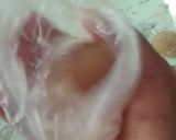 Foto langkah ke 5 dari resep Bola Bola Manisan Pepaya Muda Asam Jawa Bunga Telang.