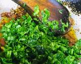 Stir fried Palak gravy with dash of desiccated coconut powder recipe step 3 photo
