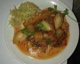 A picture of step 5 of Traditional matoke#4weekchallenge.