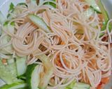 Hình bước làm 5 của món Mì trộn lạnh