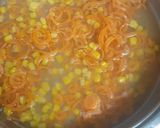 A picture of step 2 of Lacto vegetarian creamy spaghetti.