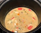 A picture of step 7 of Seafood Potjie.