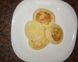 A picture of step 2 of Breakfast gluten free samolina pancakes #Author marathon.