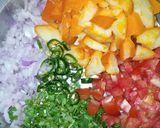 A picture of step 4 of Mango Chutney Chaat.