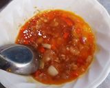 รูปขั้นตอนการทำที่ 3 ของ พริกหวานไข่เจียวไก่สับ
