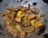 A picture of step 8 of Chicken curry with winter veggies.