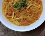 A picture of step 4 of Gathiya ki sabzi.