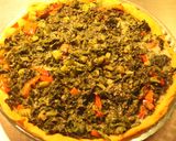Foto del paso 8 de la receta: Pastél de repollo verde crespo a cielo abierto y roqueforteado