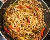 A picture of step 6 of Stir Fry Sphagetti pasta.