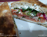 Foto del paso 5 de la receta: Triángulo de crema de queso azul y salmón ahumado