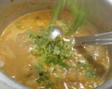 A picture of step 8 of Sprouted Moong dal kurma/Moong sprouts curry.