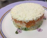 A picture of step 9 of Potato Salad Cake.