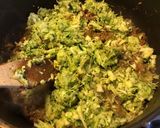 Une image de l'étape 4 de Poivrons rouges farcis bœuf courgettes et basilic.