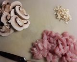 Foto langkah ke 1 dari resep Chicken alfredo pastagratäng.