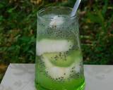 Cara Membuat Es Kelapa Syrup Melon 4