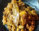 A picture of step 1 of Raw Jackfruit Curry with potato.