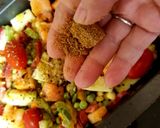 A picture of step 2 of My Rainbow Veg feast.