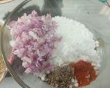 A picture of step 1 of Sabudana vada.